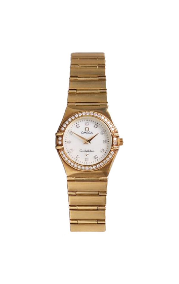 Omega Constellation MOP Diamond Lady Gold 18K