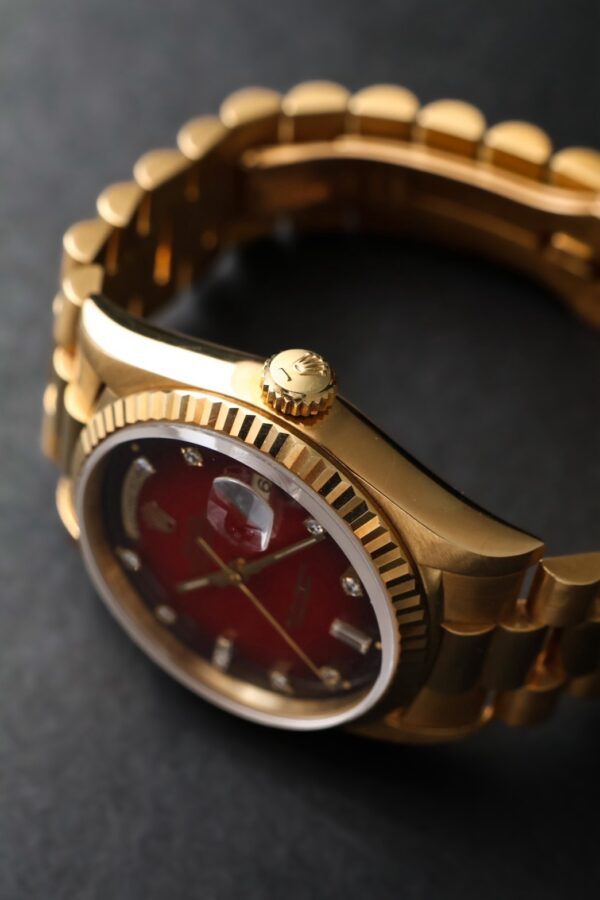 Rolex Day Date President 36mm. [Ref. 18238] “ Diamond Red Vignette Dial “ 36mm. - Image 2
