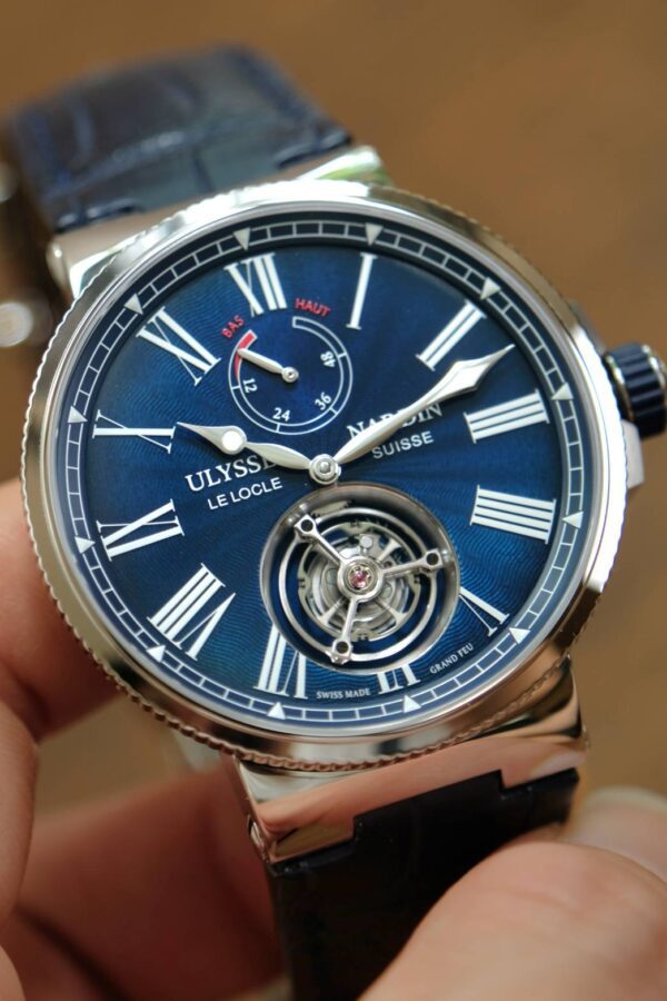 Ulysse Nardin Marine Tourbillion 43mm. "Blue Enamel Dial" - Image 2