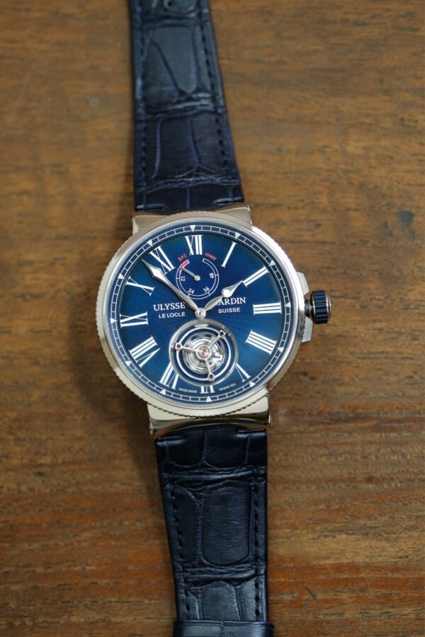 Ulysse Nardin Marine Tourbillion 43mm. "Blue Enamel Dial"